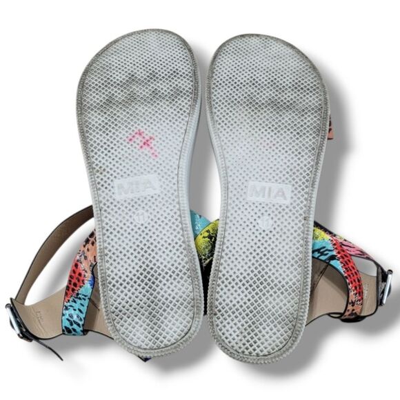 MIA Shoes Size 11 US Women's MIA Ellen Platform Sandals Ankle Strap Animal Print - Picture 10 of 10